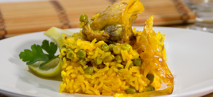 Arroz con pollo al curry