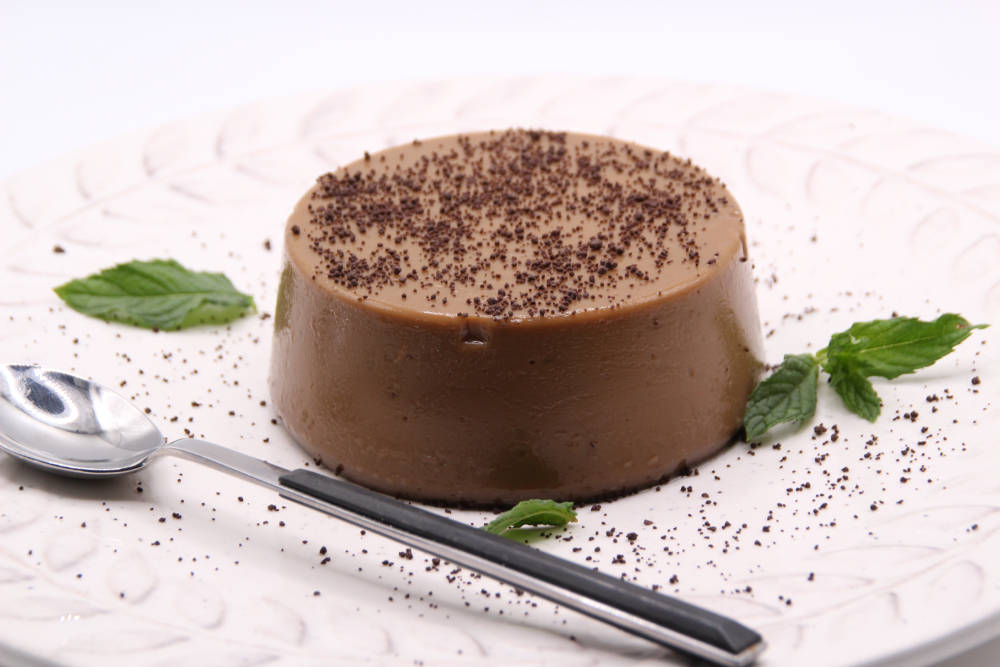 Postre cremoso de café