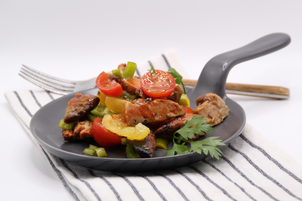 Salpicón de hígado de rape