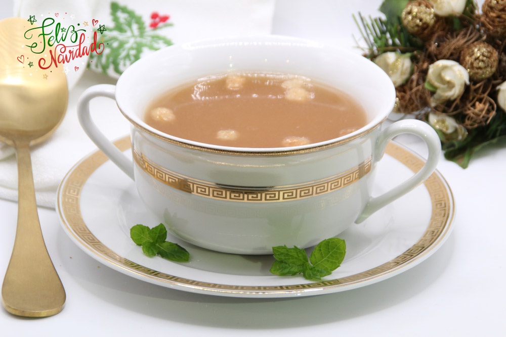 Caldo navideño de la abuela