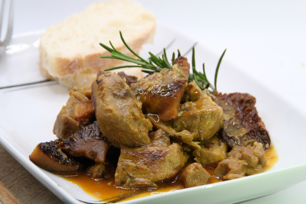 Ternera en salsa de níscalos